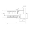 PERFEXIM MUFA REDUKCJA ZAPRASOWYWANA GW 732 16 x 3/4" 62-732-1620-000